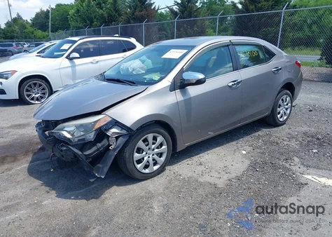 2014 Toyota Corolla Le from USA, damaged, VIN 2T1BURHE6EC069077